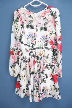 Платье "Золотой Песок"с цветами 42 размер