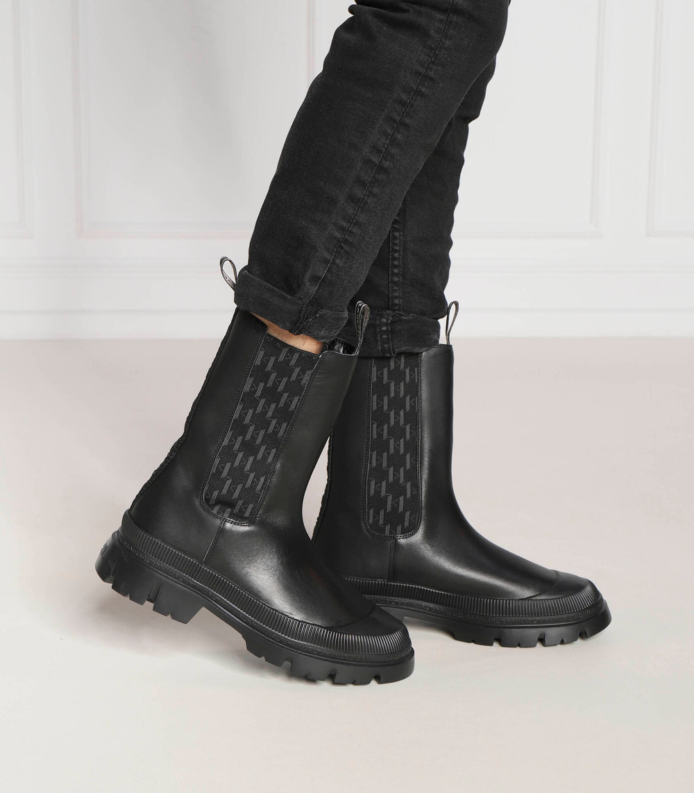 Кожаные челси Karl Lagerfeld - черный(KL25260)