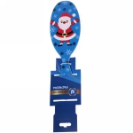 Расчёска массажная «Mon Possier - Весёлый Дед Мороз», цвет синий, 7,5*22,5см