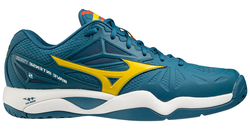 Мужские кроссовки теннисные Mizuno Wave Intense Tour 5 AC - Бирюзовый