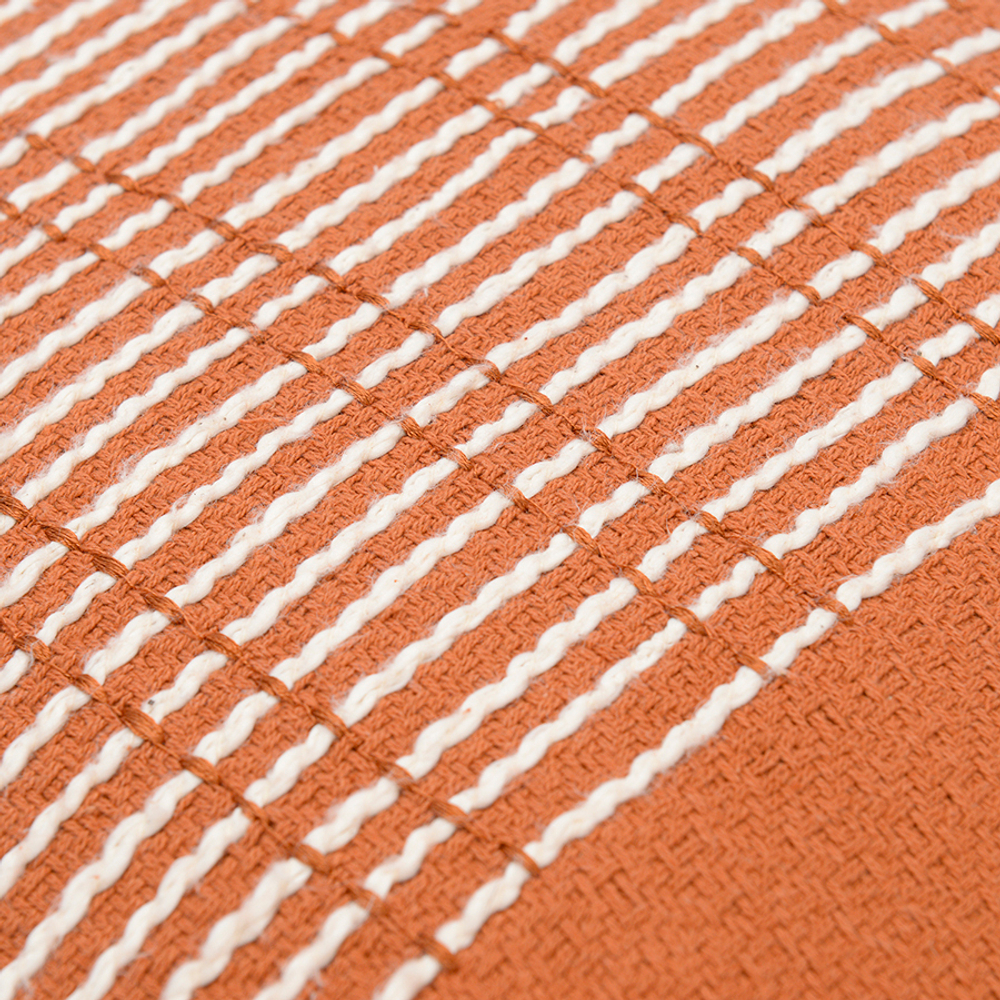 Подушка декоративная базовая geometry терракотового цвета из коллекции ethnic, 45х45 см