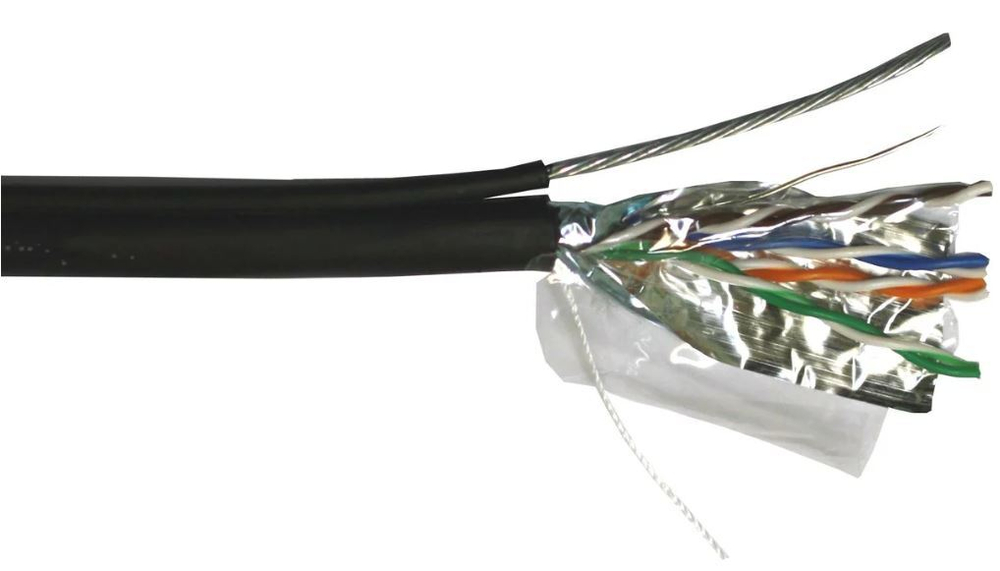 Кабель витая пара F/UTP 5e кат. 4 пары Lanmaster LAN-5EFTP-OUT