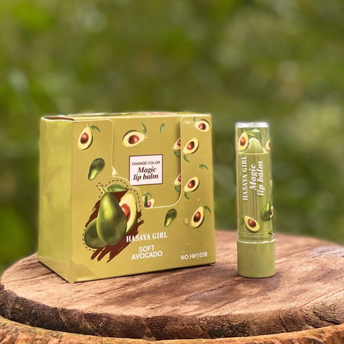 Гигиеническая помада для губ проявляющая с экстрактом авокадо MAGIC Lip Balm Soft Avocado Hasaya Girl