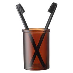 Стакан для зубных щеток Amber, темно-янтарный