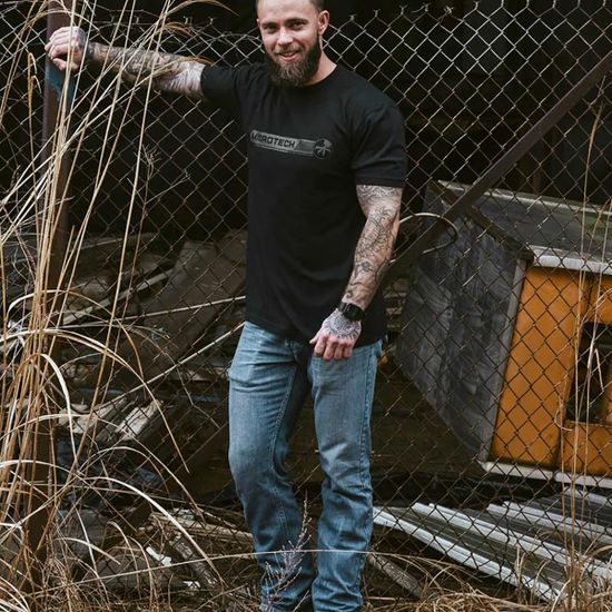 Футболка Microtech CORE TEE BLACK/GREEN - L, размер L