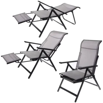 Кресло-шезлонг складное «Дачная симфония» DS-L21, 78*63*110 см, с регулировкой положения спинки