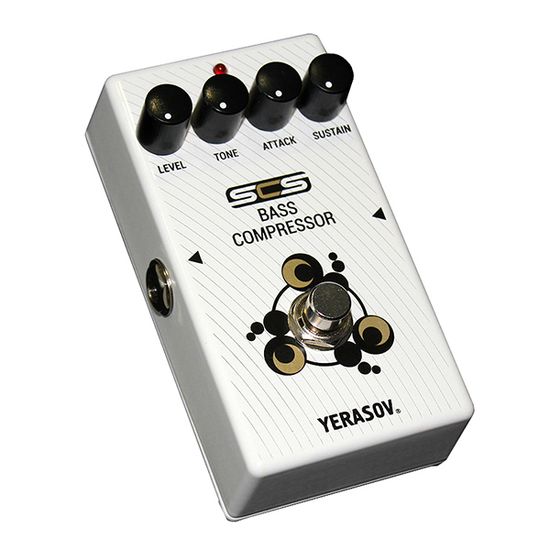 Педаль эффектов для бас-гитар, Yerasov SCS-BF-10B Сompressor