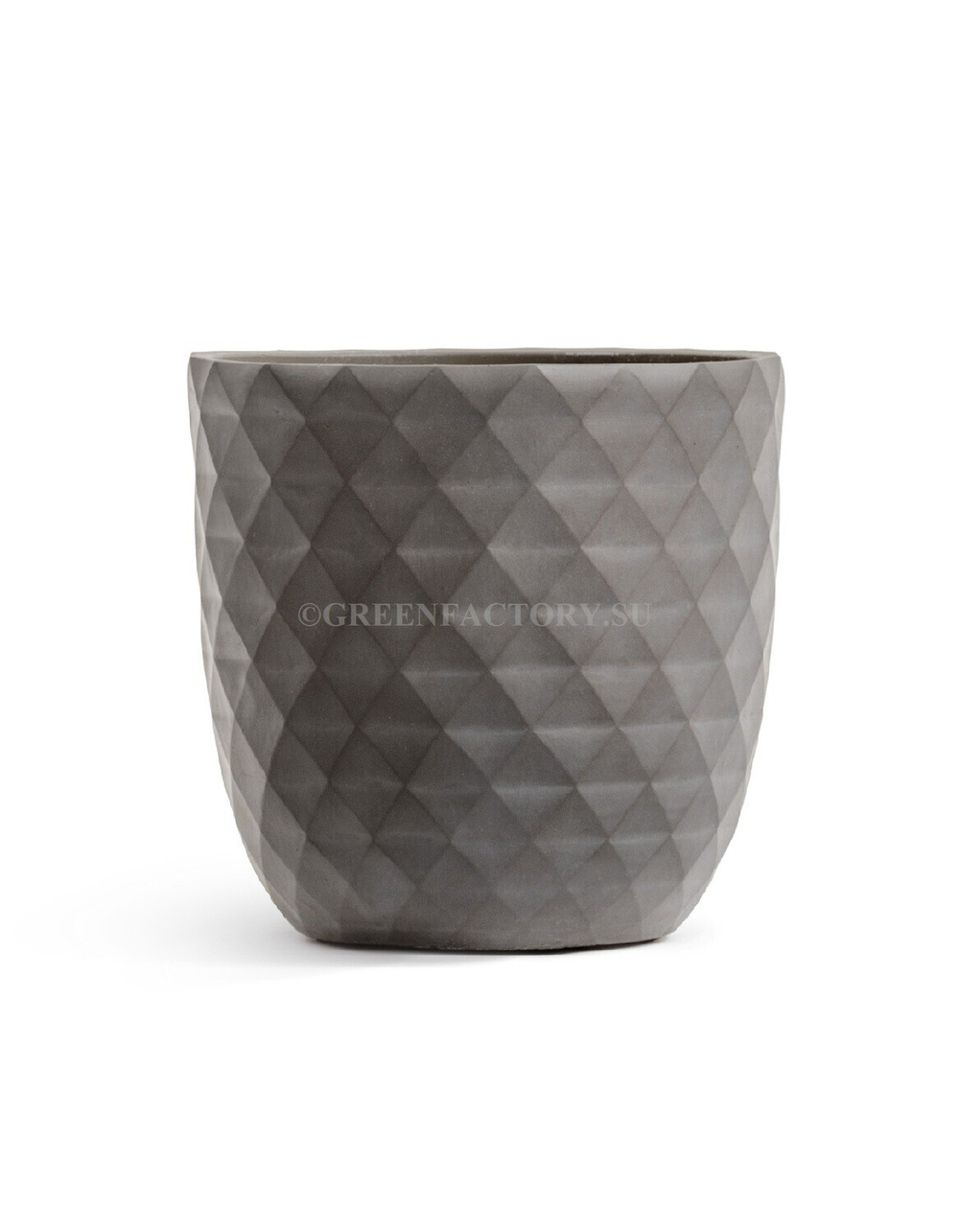 Кашпо TREEZ ERGO - серия Diamond - Чаша-конус - Мокко