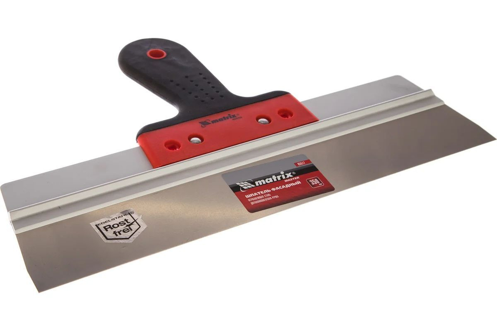 Фасадный шпатель Matrix из нержавеющей стали, 350 мм, 2-комп. ручка, широкое полотно 85539