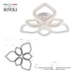 Светильник потолочный светодиодный Rivoli   6110-107 106 Вт LED 2800К - 6200К модерн с пультом