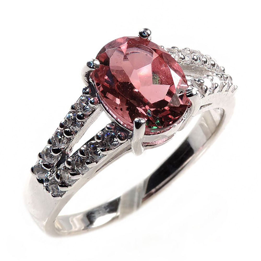 Кольцо "Виолетта" султанит, циркон