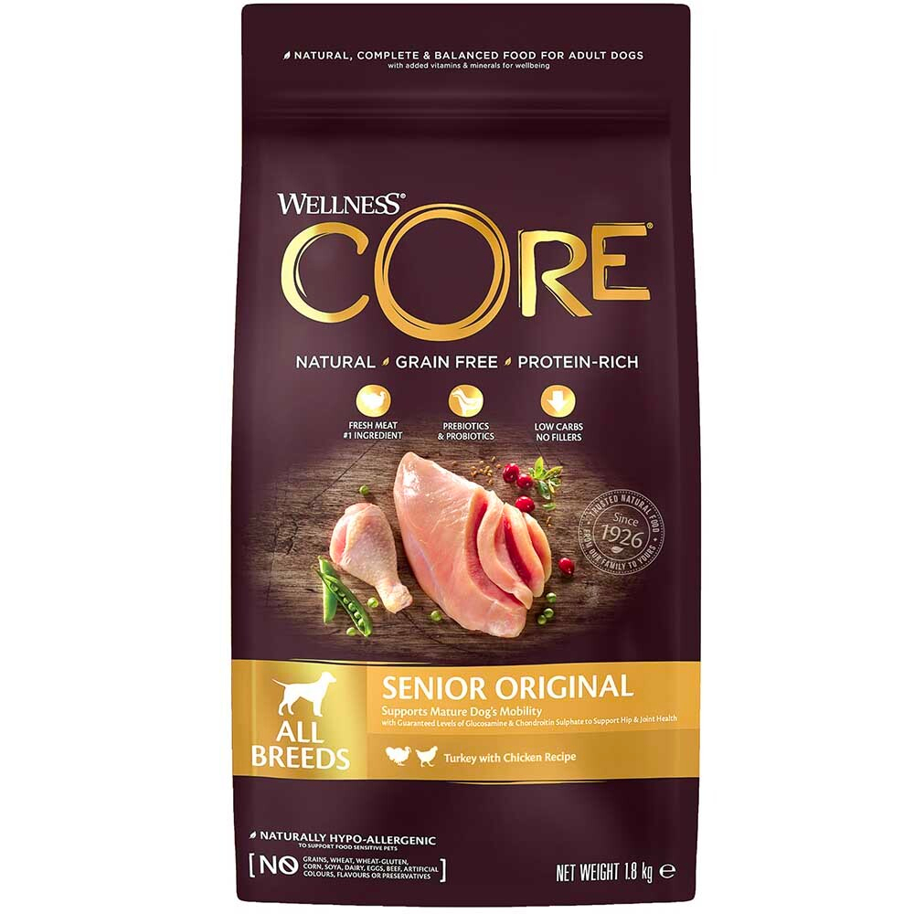 Core (беззерновой) корм для пожилых собак с индейкой и курицей (Senior Original)