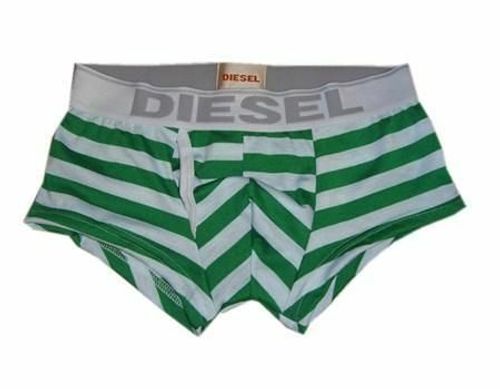 Мужские трусы боксеры Diesel Green & White Stripe Boxer Мужские трусы боксеры Diesel Green & White Stripe Boxer