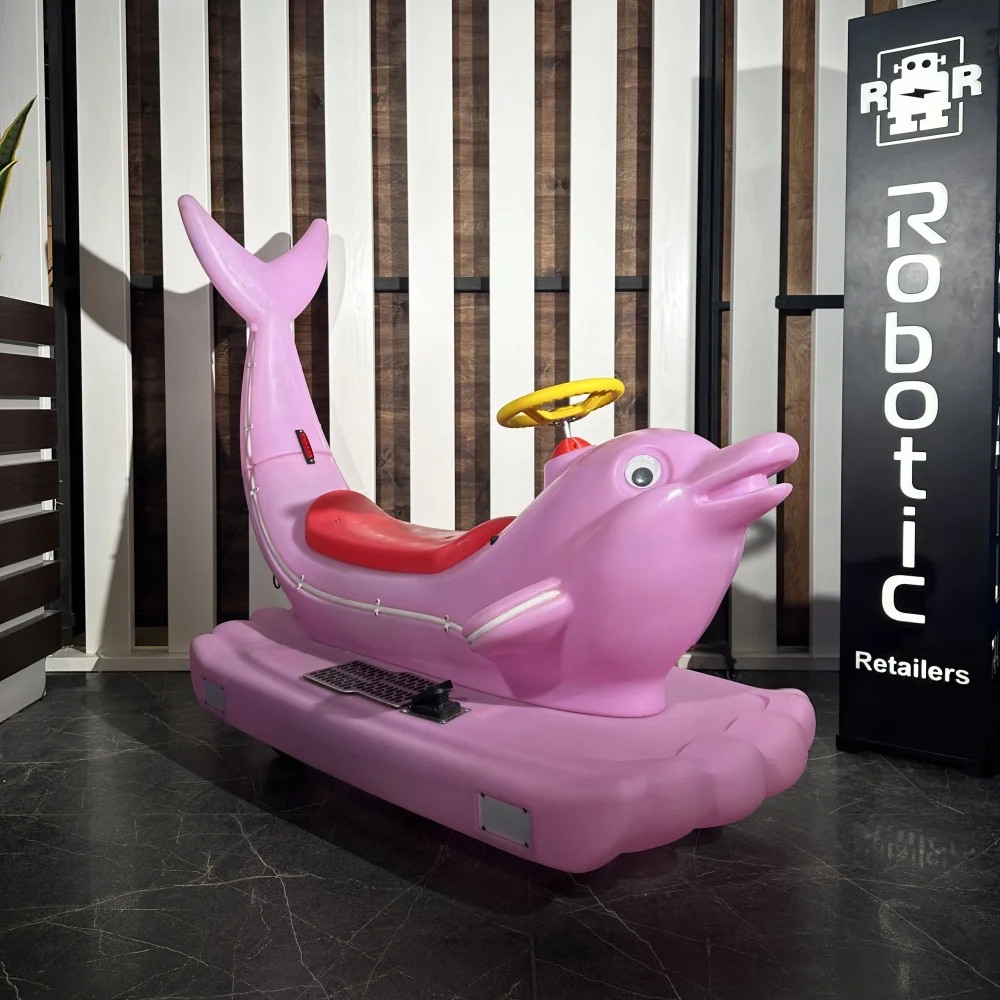 Прокатный аттракцион «Световой дельфин» Электромобиль (съемный хвост)