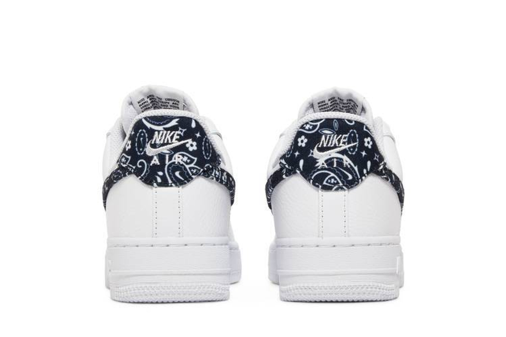 Кроссовки Nike Air Force 1 Low 07 Essential "Black Paisley" (Женская размерная сетка)