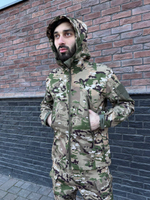 Тактический демисезонный костюм / softshell / мультикам