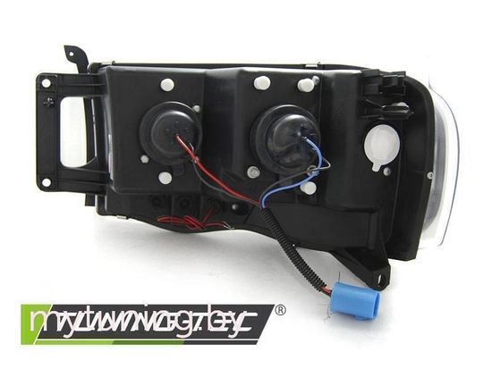 Передние фары TUBE LIGHT BLACK для Dodge Ram 02-06
