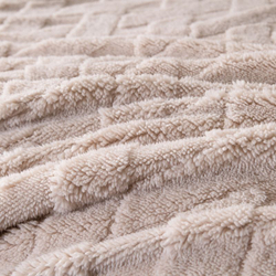 Плед СИТРЕЙД Fluffy, 200х230 см, бамбуковая микрофибра, белый, бежевый