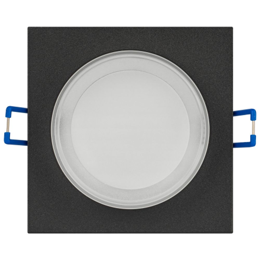 Светильник встраиваемый декоративный ЭРА DK108 BK под лампу MR16 GU5.3 черный