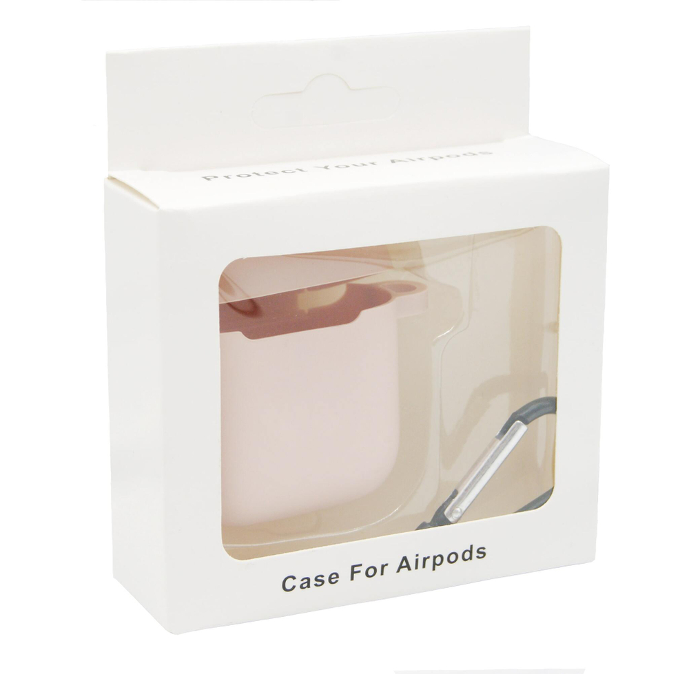 Чехол для AirPods/AirPods 2 APL (Pink) с LOGO
