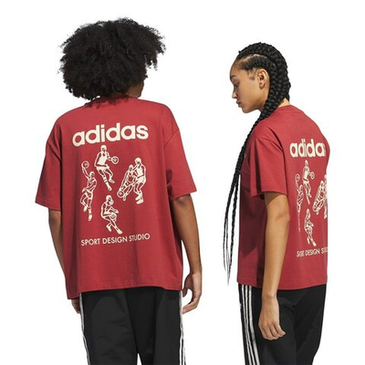 Баскетбольная футболка adidas Sport Design Studio Players Graphic T-shirt Red