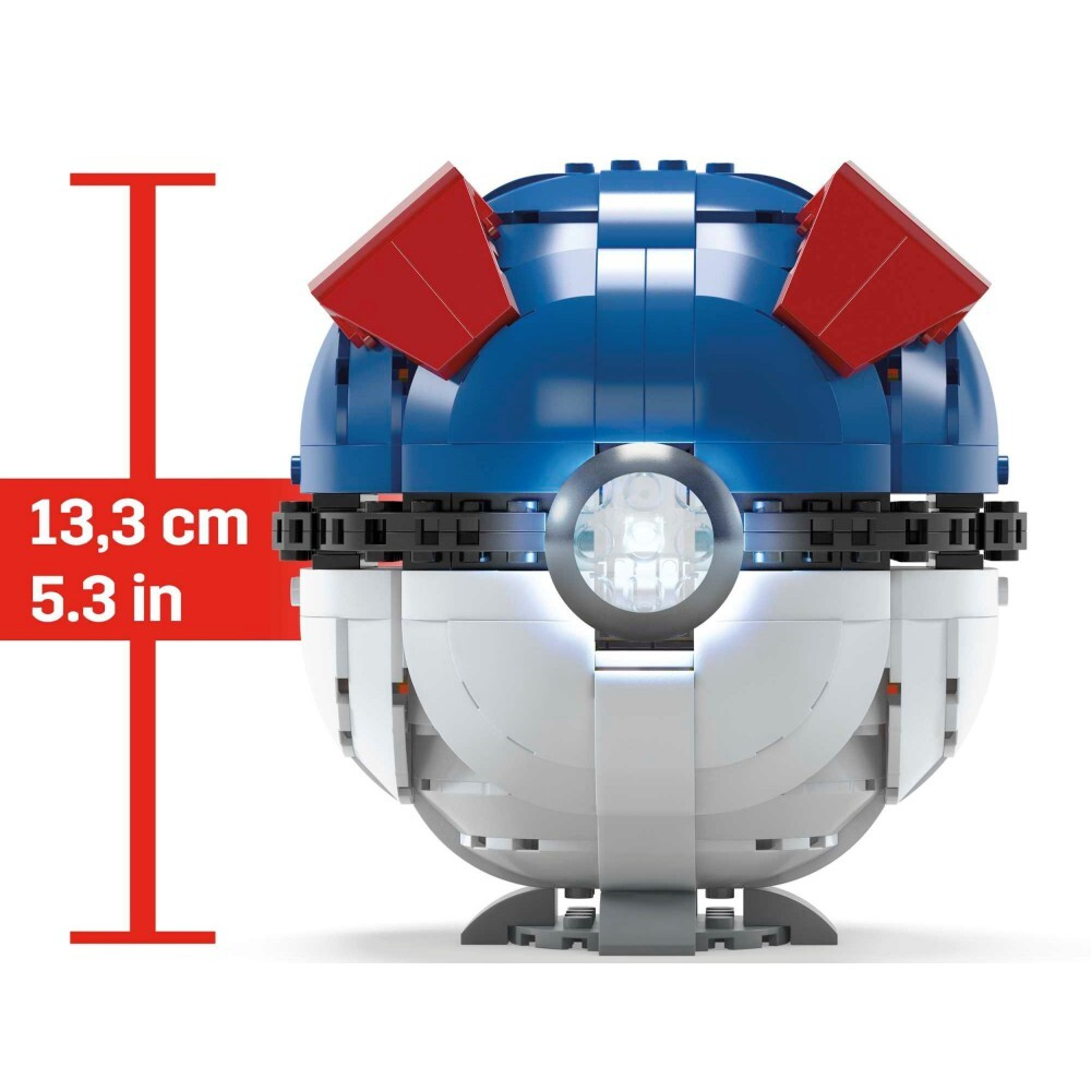 MEGA Pokemon - Large GreatBall Набор строительных блоков 299 штук. ХМВ04 / артикул   HMW04  / GTIN 194735133314