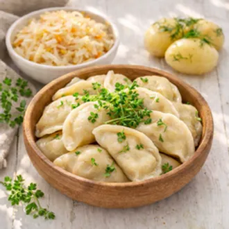 Вареники пост с капустой и картошкой / 500 гр