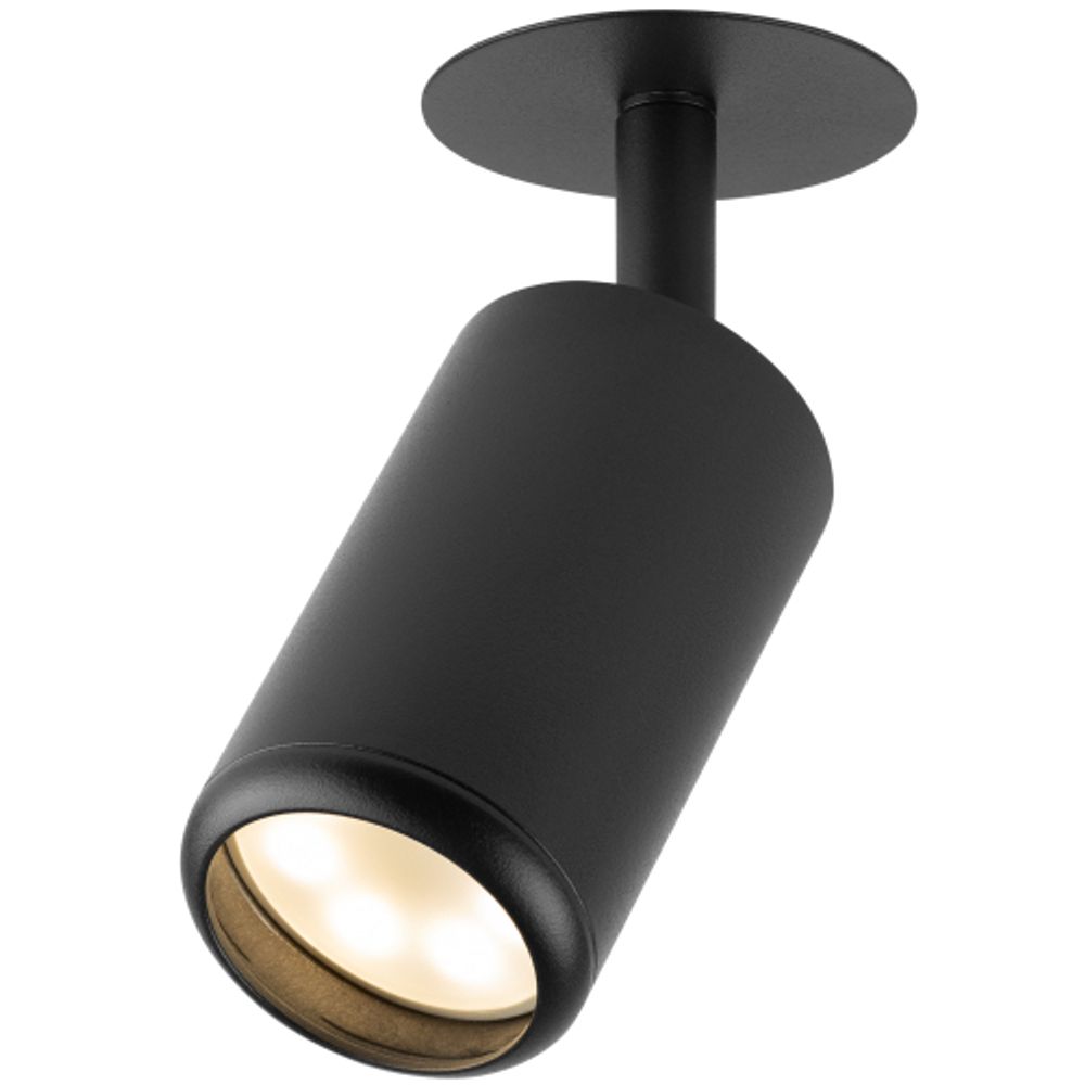 Светильник встраиваемый алюминиевый ЭРА KL106 BK под лампу MR16 GU10 черный матовый