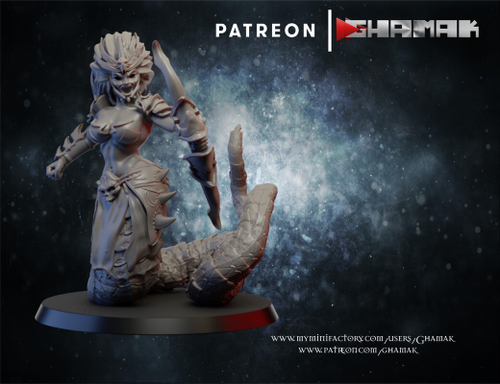 Grand Alliance Order Daughters of Khaine Melusai Blood Stalker №1 миниатюра для dnd, днд, pathfinder, фентези, Настольная игра, НРИ, Варгейм, РПГ