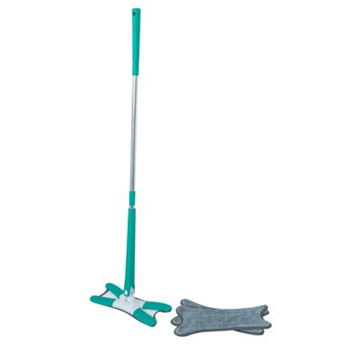 Швабра Х-образная с функцией отжима (бирюзовая,1300х370х150мм) ISMA ISMA-22(green)