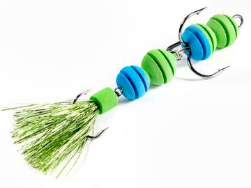 Приманка джиг. LJ PENNON ROLLERWORM зел./син. в блистере