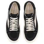 Rick Owens DRKSHDW Low top Canvas Shoes Men"s Black White