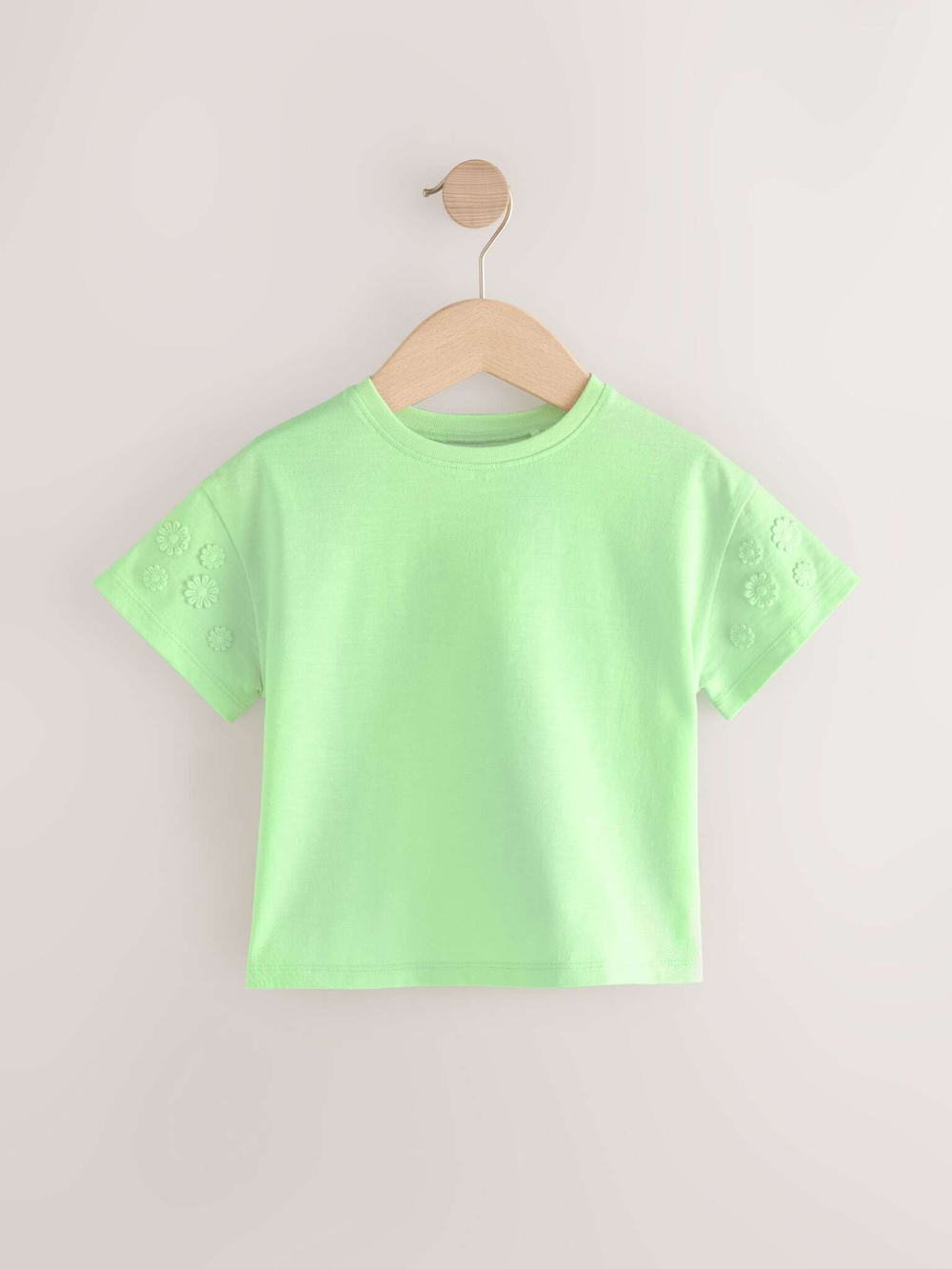Футболка с вышивкой для девочки Next AD8-242, Салатовый