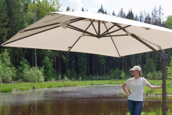 Зонт Сицилия 3х3м, слоновая кость