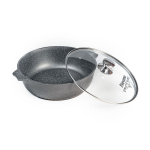 Жаровня алюминий, 32 см, антиприг, Мечта, Гранит, 36701, с крыш