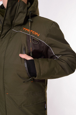 Костюм с полукомбинезоном СТРИМ (-40 Таслан Мембрана/Хаки)TRITON