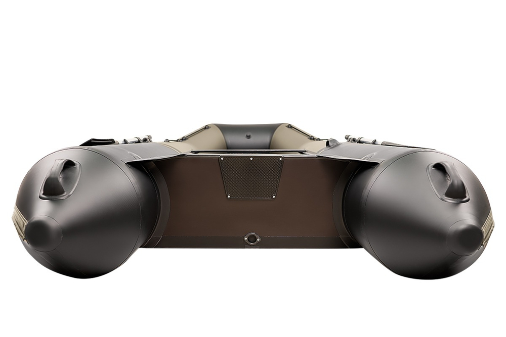 Броня-360 СК слань+киль хаки-черный (Лодка ПВХ под мотор с усилением)