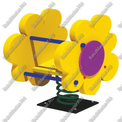 Качалка для детей для игровых комнат, площадок "Жёлтая Ромашка"