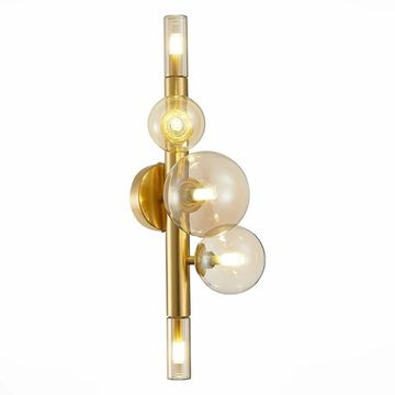 Светильник настенный 5*G9 SL1509.201.05 золотистый/коньячный Cielo ST-Luce