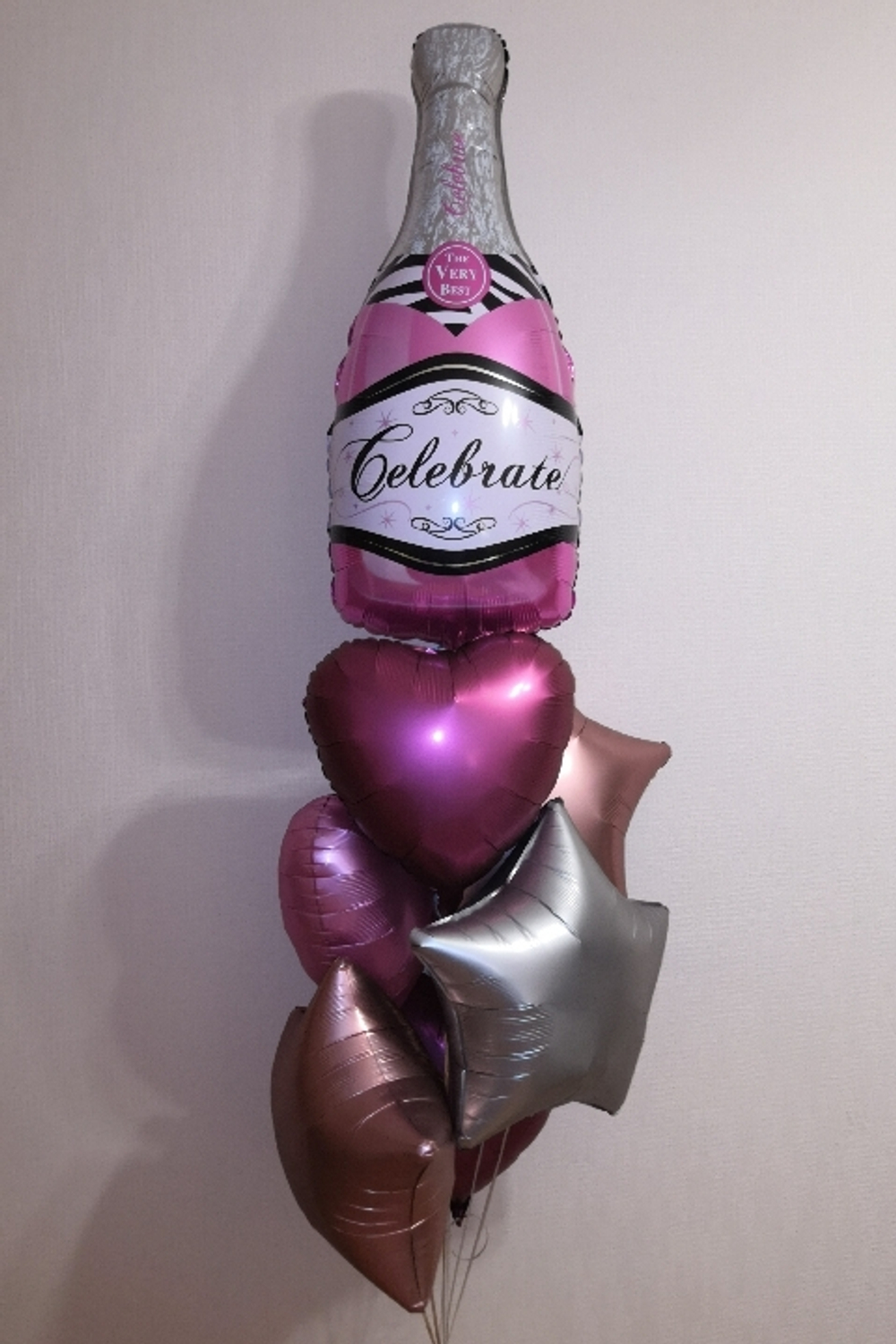 Фигура "Розовая бутылка шампанского"