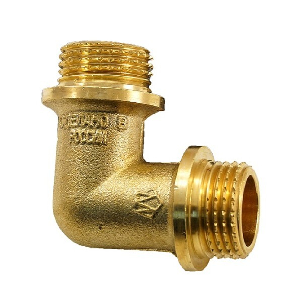 Угол НН 20 (3/4") с упором латунь
