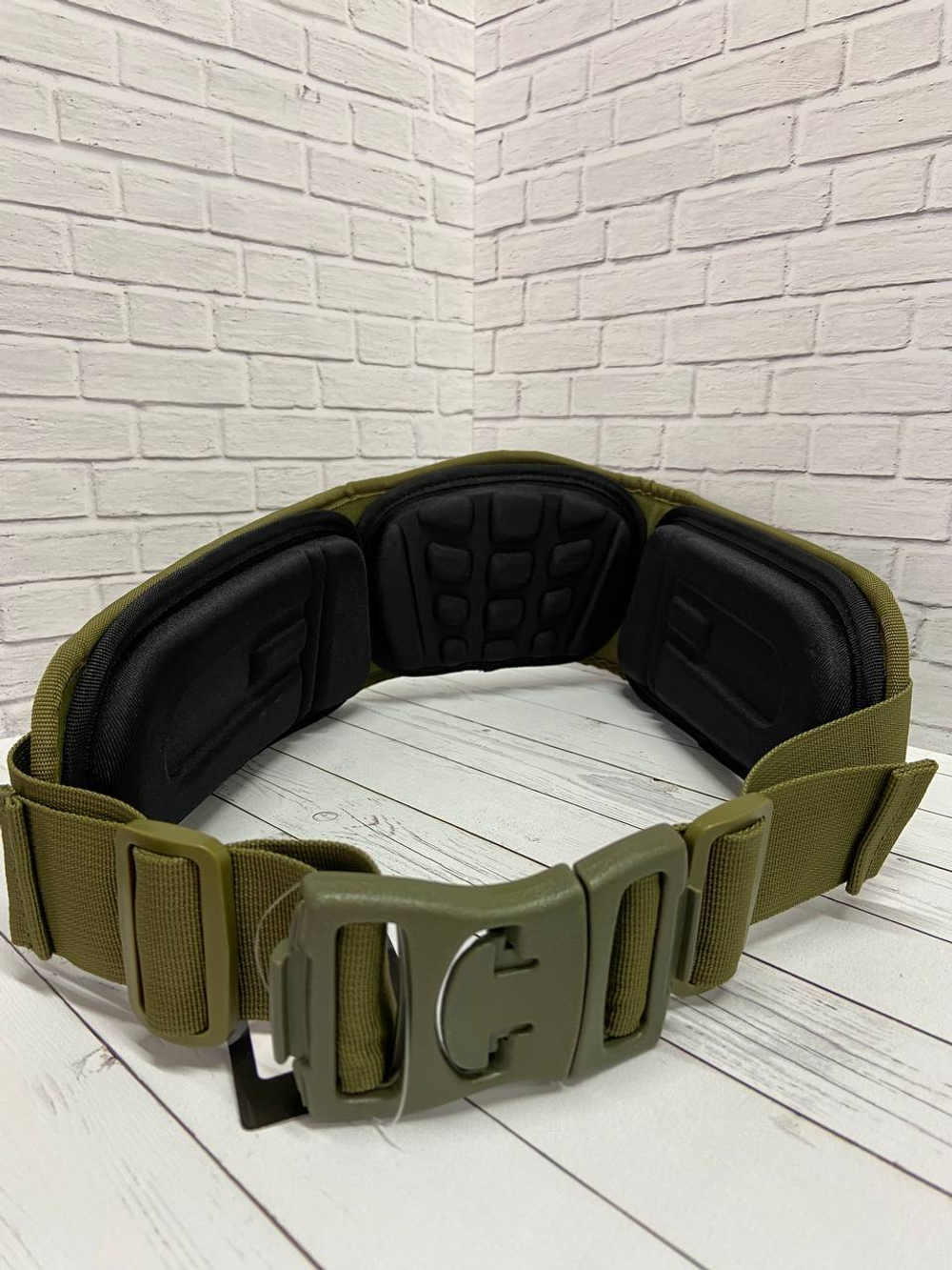 Тактический боевой пояс с MOLLE-системой / олива