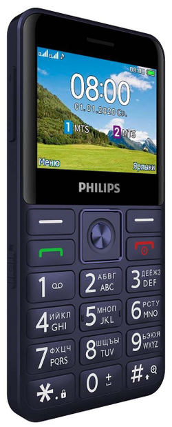 Сотовый телефон Philips Xenium E207 Blue