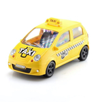 Машина ин. Такси Хэтчбек, 25см. прозрачные окна KMP 022gi