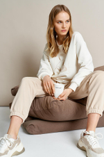 3881 Брюки женские (светло бежевый)