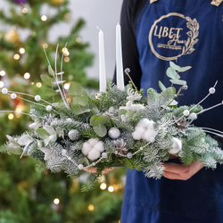 Новогодняя композиция из нобилиса