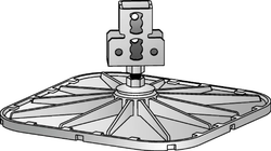 Опора для мягкой кровли MV-LDP 345х345