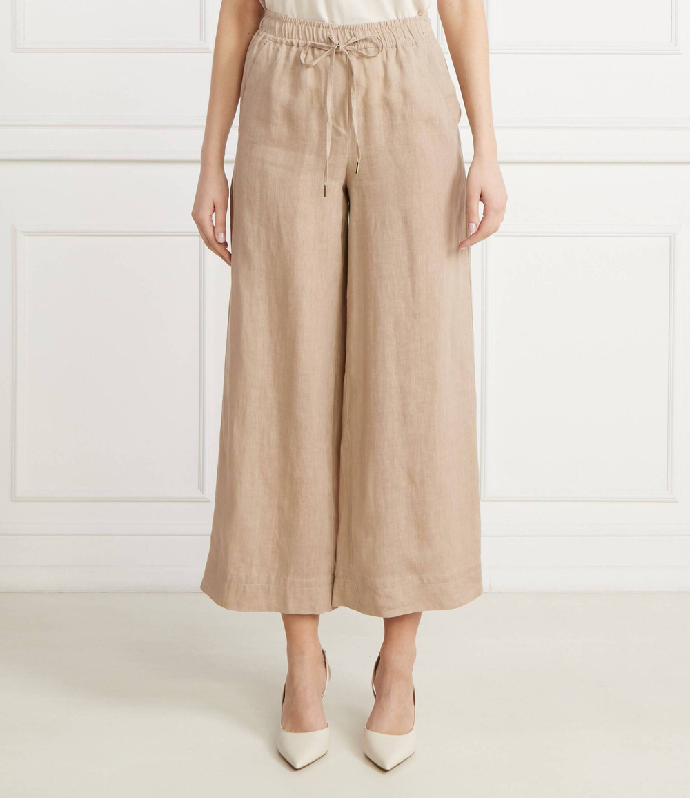 Льняное штаны Marella SPORT - бежевый(13131084)