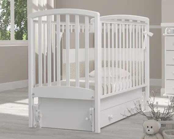 Детская кроватка с универсальным маятником Гандылян Дашенька Белая