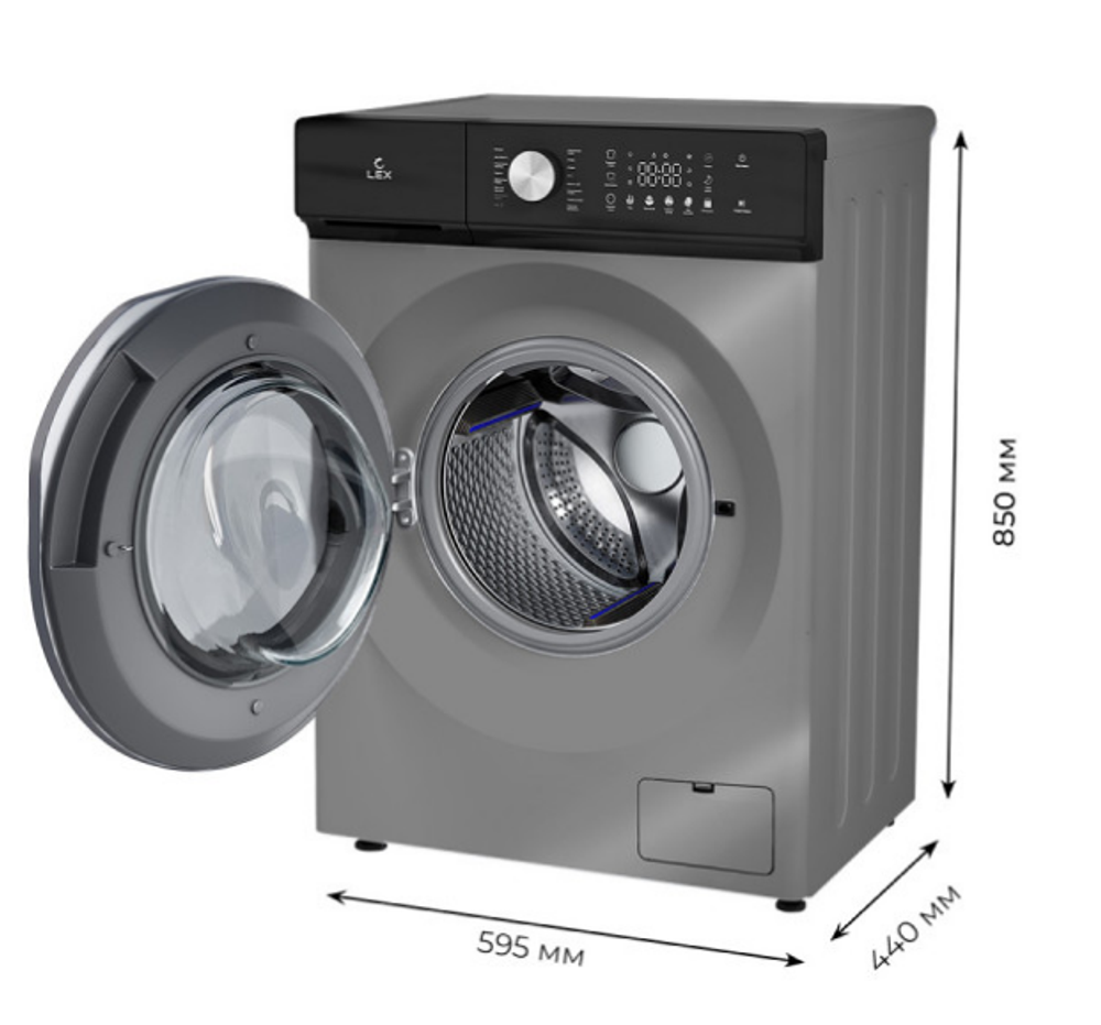 Стиральная машина LEX LWM07014GRTHID slim (q)
